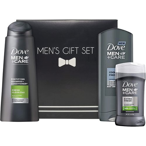 Men+Care Bath & Body Spa Gift Basket for Men, Best Gift for Father's Day & Birthday, Body Wash + Shampoo & Conditioner + Anti-perspirant in Gift Box