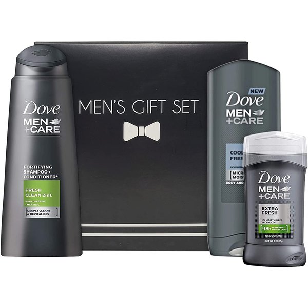 Men+Care Bath & Body Spa Gift Basket for Men, Best Gift for Father's Day & Birthday, Body Wash + Shampoo & Conditioner + Anti-perspirant in Gift Box
