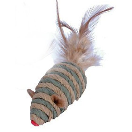 Home For ALL The Holidays Penn Plax Cat Mouse Feather Cat Toy (Green)