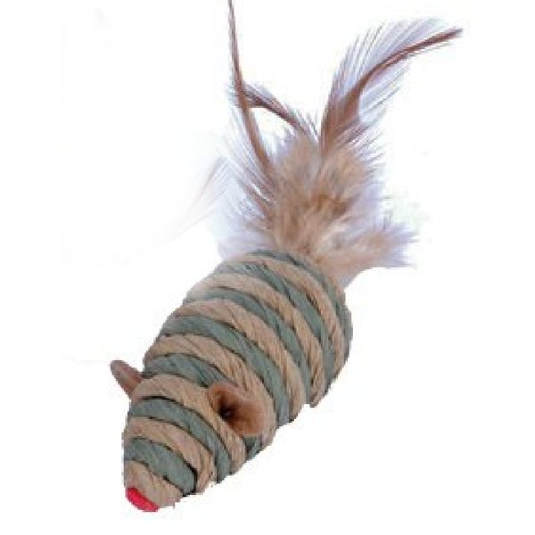 Home For ALL The Holidays Penn Plax Cat Mouse Feather Cat Toy (Green)