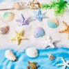 Juexica 8 Pieces Starfish Hair Clip Halloween Mermaid Accessories Resin Seashell Starfish Seastar Hair Clip Mermaid Costume Accessories for Women