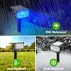 LANSOW Solar Spot Lights Outdoor Color Changing, [7 Modes/4 Pack] Christmas Solar Landscape Spotlights, Solar Lights Outdoor Waterproof, Solar Powered Flood Lights for Outside Yard Garden Pathway