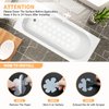 Non Slip Bathtub Stickers, 24 PCS Shower Stickers for Safety Bathroom Tubs, Bathtub Non Slip Stickers and Adhesive Decals Scraper for Bath Tub, Shower Floor, Stairs, Ladders(Flower Shape, Clear)