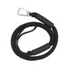 Bungee Dock Line with Hook, Black Mooring Rope for Boat 4 ft 2 Pack