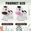 10pcs 3-Inch Rubber Cows Bath Toys, Cute Rubber Moo Moo Subaru Cows Floating Baby Bathtub Toys Bath Toys Water Play Set for Moo Moo Subaru Car, Baby Showers, Rewards Birthday Gift (2 Colors)