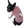 Ruff Ruff and Meow Dog Hoodie, Hug Me, Pink, Extra-Small