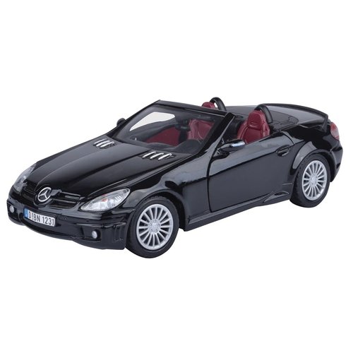 SLK55 AMG Convertible Black 1/24 Diecast Model Car by Motormax 73292bk