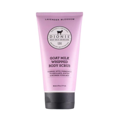 Dionis Goat Milk Skincare Scented Whipped Body Scrubs (6 oz) - Intensely Hydrating and Softens Skin, Made in the USA, Cruelty free, Paraben free (Lavender Blossom)