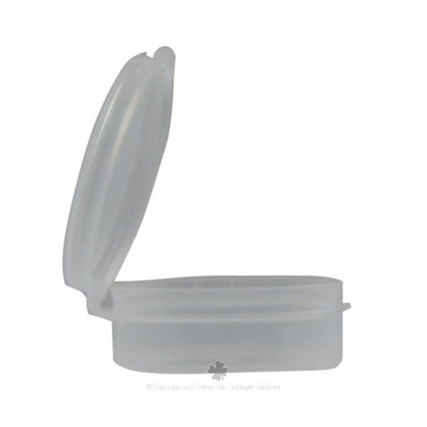 1/4 Oz. Plastic Lip Balm Container With Snap Lid 6 Count by Frontier