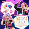 Winrayk 84Pcs 80s 90s Party Favors Birthday Supplies Shutter Glasses Gift Box Glove Necklace Hair Tie Glow Sticker Slap Bracelet Keychain Adult Teen Kid Retro Hip Hop 80s 90s Party Supplies Decoration