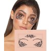 Leopard Print Contour Face Jewels by Mercy London Leopard Cat Costume Accessories Face Gems Jewels All In One Halloween Stick On