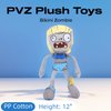 Dyharnsty 3Pcs Plants vs Zombies Plush Toys Zombie Sets,PVZ Stuffed Figure Doll for Children, Great Gifts for Kids and Fans