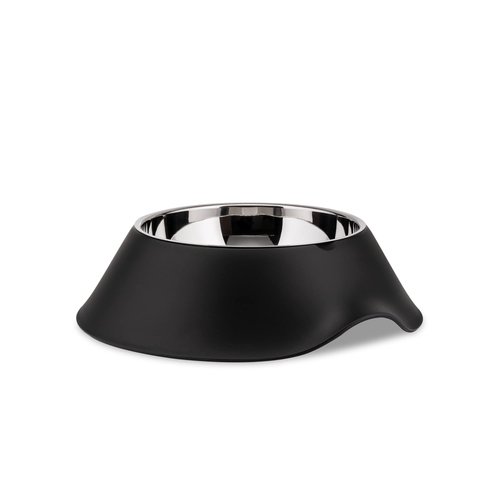 Alessi AMMI19 B Lula' Dog Bowl, Black, Black