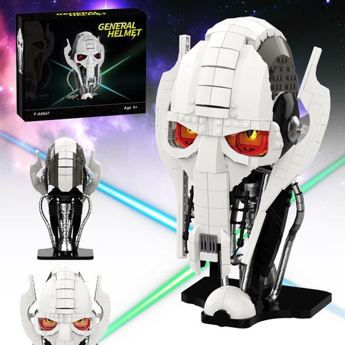 aphpaio General Helmet Building Sets, Collection Space Wars Figures Model with Buildable Display Stand, Perfect for Christmas Toy Gift for Kids Adult Ages 6+ (710 PCS)