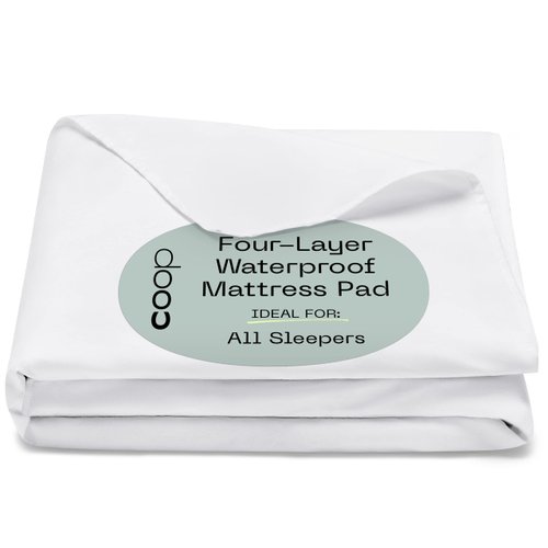 Coop Home Goods - Incontinence Bed Pads - Washable Pee Pads, Waterproof Mattress Pad, Reusable Bed Cover, Pads for Beds for Incontinence Adults, Seniors, Children, Pets - Queen (60 x 39.5)