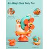 5-in-1 High Chair Toy with Suction Cups Spinner Montessori Toys for Toddler 1-3 Year Old-Fine Motor Infant Tray Sensory Travel Toys for Baby 6-12-18 Months Boy Girl Newborn Birthday Gift