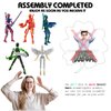 T13 Action Figure Set (Assembly Completed), 3D Printed Multi-Jointed, Titan 13 Action Figures, Multi-Articular Lucky Mobile Robot Nova T-13,Desktop Decorations for Game Lovers Toys (Purple/Green)
