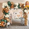 Safari Jungle Balloon Garland Arch Kit Sage Green and Brown Balloons with Animal Print for Wild One Tropical Theme Party Supplies for First Bithday Baby Shower Wedding Decorations