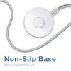 Philips Grounded Plug with Braided Cord, 6 Ft Long Power Cable, ON/Off Switch, for Tabletop or Wall Mount, Perfect for Lamps/Seasonal Lights, 3 Prong,Slip Resistant Base,SPS1611WA/37,White