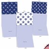 The Best Card Company - 10 Blue Thank You Notecards Boxed Set 4 x 5.12 inch w/Envelopes - Navy Ocean-Themed Pattern Greeting Cards Bulk Pack - Oceano-Graphix M2077