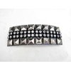 Generic Gold or dark silver Metal and rhinestone crystal hair clip clamp barrette (Primary color: Gold)