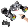 TWZGD Gesture Sensing Deformation Remote Control car Stunt Twist car Manual Control Off-Road Vehicle Four-Wheel Drive Climbing boy Children's Toy (Grey)