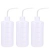 UPTATSUPPLY 3 PCS Tattoo Bottle Squeeze Wash Bottle Convenient Green Soap Supply Wash Tattoo Accessories (500ml)