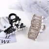 Vctitil 2 Pcs Exquisite Rhinestone Hair Claw Acrylic Hair Clip Shark Clip Hair Clasps Shiny Hair Clamps Hair Accessory For Women Girl