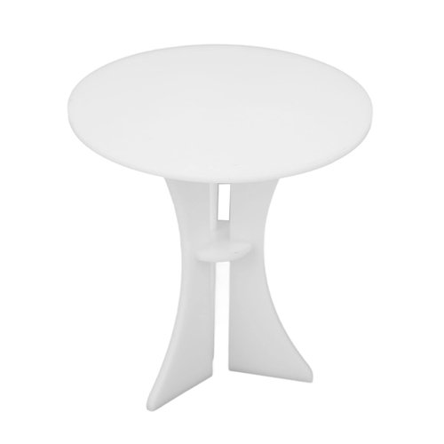 VBESTLIFE Dollhouse Round Table, 1/6 Acrylic Miniature Furniture for Doll House Living Room Scenes Decoration