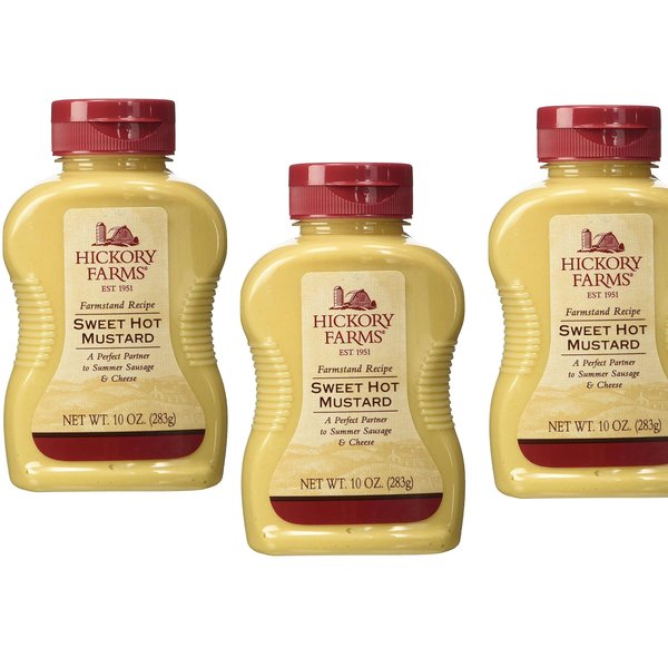 Hickory Farms Farmhouse Recipe Sweet Hot Mustard 10oz - Pack of 3