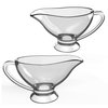 XANADU Set of 2 Gravy Boat | Dripless Spout, Ergonomic Handle | 7.5 OZ for Sauces, Gravy, Dressings, Milk