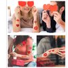 Finduat 83 Pcs Valentine's Day Red Lips Heart Temporary Tattoo Stickers Red Lip Kiss Love Cupid Rose Bouquet Waterproof Fake Tattoos