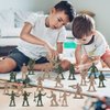 ikasus 360 Piece Plastic Tiny Army Men for Boys, Cool Mini Army Action Figures Military Set, Military Toy Soldiers Figures with Tanks, Planes, Flags Accessories Army Base for Boys,2.8x1.5cm