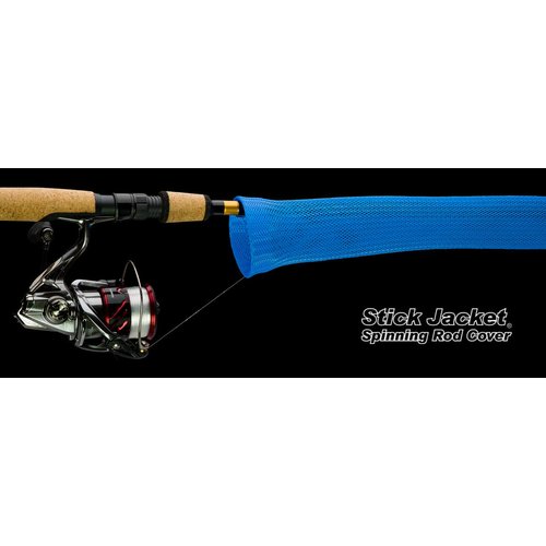 RITE-HITE Orin Briant Stick Jacket Fishing Rod Covers - Spinning Stick Jacket, comes in a variety of colors; keeps your rod safe and tangle free (Blue)