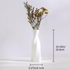 Ceramic Vase - Flowers Vase Modern Home Decor, White Geometric Decorative Vases for Living Room, Dried Flower Vase, Mantel, Table Decoration