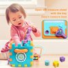 MiniFAIRY Activity Cube Baby Toys 6 to12 Months,Early Educational Music Light Up Baby Toys for 6 12 18 Months,1 Year Old Baby Toys Play Center, Montessori Toys for 1 2 3 Years Old Boys Girls