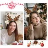 ZEYER Christmas Headband for Women Antlers Headband Brown Deer Ears Head Band Christmas Accessories Holiday Party Decorations Deer Costume for Women 1PCS