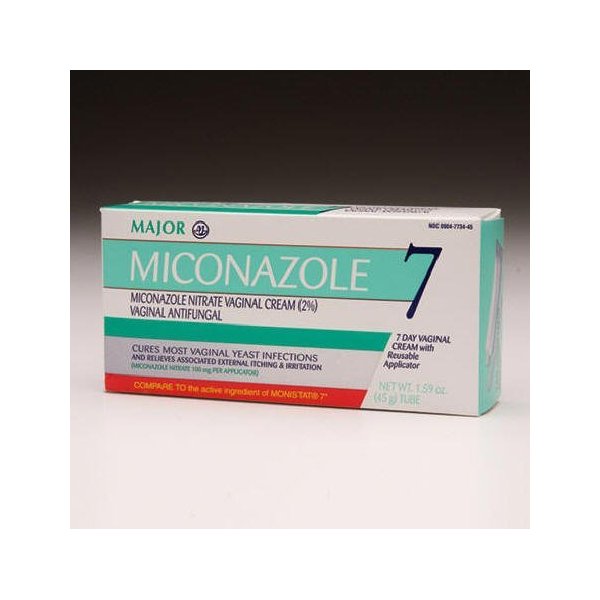 Miconazole Vaginal Cream 1.59 oz Tube Mfg. by Major Pharmaceuticals