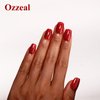 Ozzeal Glitter Gel Nail Polish Set,2 Pcs Christmas Red Green Glitter Gel Nail Polish Sparkle Shimmer Glitter Gel Polish Fall Winter New Year Gel Polish Kit Soak off LED UV 0.5 Fl Oz