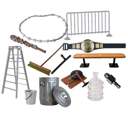 Grab The Hardcore Belt 13 Piece Set for Wrestling Action Figures