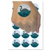 Nessie Loch Ness Monster Temporary Tattoo Water Resistant Fake Body Art Set Collection - 54 1" Tattoos (1 Sheet)