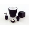 Houseworks, Ltd. Dolls House Miniature Modern Black Bathroom Accessory Set Bin Soap Tumbler 5 Pc