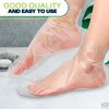 200Pcs Disposable Foot Covers for Feet Moisturizer Socks - Plastic Pedicure Foot Spa Liners Disposable Foot Socks Pedicure Lotion Socks for Dry Feet - Foot Mask Moisturizing Socks Cracked Heel Socks