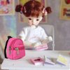 Aniwon 8PCS Doll Backpack for Doll Bags, Cute Zipper Backpack Mini Doll Bag Doll Accessories for Doll Backpack Doll Accessories