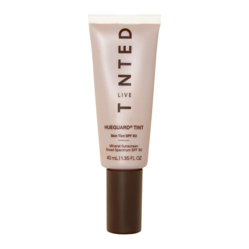Live Tinted Hueguard Skin Tint SPF 50 - Tinted Mineral Sunscreen with Light-Medium Buildable Coverage With a Hydrating and Radiant Finish - Water and Sweat Resistant, 1.35 fl oz - Shade 08