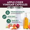 Apple Cider Vinegar Capsules for Detox & Cleanse, ACV Capsules with Digestion & Natural Weight Support - Extra Strength - 650mg per Capsule, Gluten Free, Non-GMO Supplement - 60 Vegetarian Pills