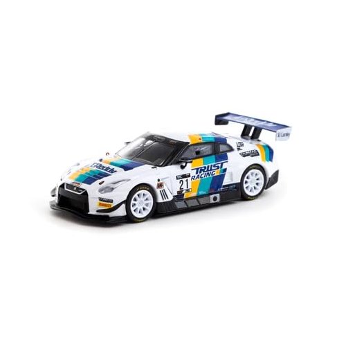 GT-R GT3#21 "Tarmac eMotorsports GT World Challenge Asia Esports (2020) with Plastic Transporter Packaging GReddy 1/64 Diecast Model Car by Tarmac Works T64-035-GDY