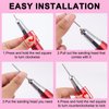 Vnjaoi Tungsten Carbide Nail Drill Bit, Cuticle bit for nail drill 3/32" Safety Under Nail Carbide Cuticle Cleaner Bit for Nail Prep, Nail Trimmer, Professional Nail Art Tools for Manicure