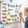42PCS Foam Fridge Magnets for Toddlers, Vehicle Toddler Magnets Toys, Fridge Magnets for Kids, Refrigerator Magnets for Kids, Magnets for Kids on Fridge, Baby Toddler Magnets for Refrigerator