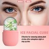 Molpafe Ice Roller for Face and Eye,Upgraded Ice Face Roller,Facial Beauty Ice Roller Skin Care Tools, Ice Facial Cube, Ice Holder Mold Face Puffiness Relief Massage Skin Care Tools (Pink)